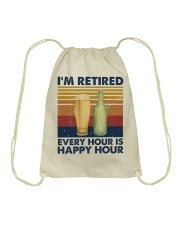 I'm retired Drawstring Bag tile