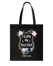 I Love My Police Officer Tote Bag tile