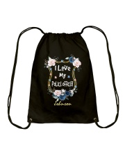 I Love My Police Officer Drawstring Bag tile
