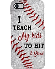 I teach my kids to hit and steal Phone Case i-phone-8-case
