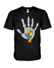 AUTISM AWARENESS V-Neck T-Shirt tile