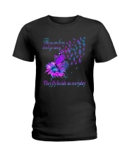 Those we love don't go away Ladies T-Shirt tile