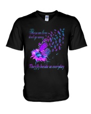 Those we love don't go away V-Neck T-Shirt tile