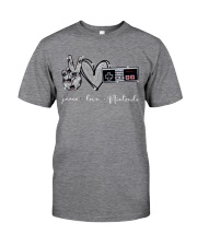 Peace Love Nintendo - Printed Apparels Classic T-Shirt front