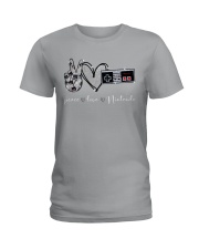 Peace Love Nintendo - Printed Apparels Ladies T-Shirt tile