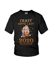 Crazy hippie lady quarantined Youth T-Shirt tile