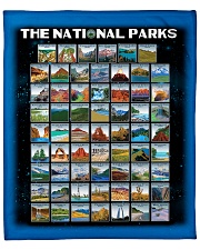 BLK - 62 National parks US Fleece Blanket - 50" x 60" front