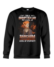 LEVEL OF STUPIDITY Crewneck Sweatshirt thumbnail