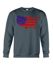 Great gift for Independence Day - Roses Crewneck Sweatshirt thumbnail