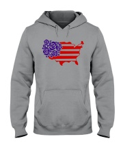Great gift for Independence Day - Roses Hooded Sweatshirt thumbnail