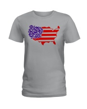 Great gift for Independence Day - Roses Ladies T-Shirt thumbnail