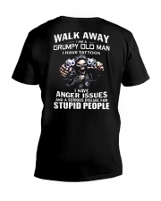 WALK AWAY STUPID PEOPLE V-Neck T-Shirt thumbnail