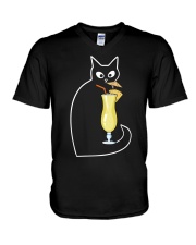 PINA COLADA COCKTAIL CAT V-Neck T-Shirt thumbnail