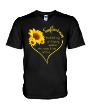 SUNFLOWER MOM V-Neck T-Shirt thumbnail