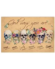 SKULL GOD SAYS YOU ARE 17x11 Poster thumbnail