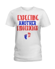 EXPECTING ANOTHER FIRECRACKER Ladies T-Shirt thumbnail