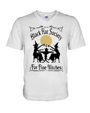 BLACK HAT SOCIETY FOR FINE WITCHES V-Neck T-Shirt thumbnail