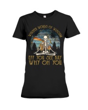 WHISPER WORDS EFF YOU Premium Fit Ladies Tee tile
