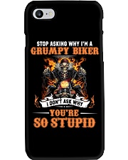 GRUMPY BIKER Phone Case tile