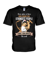 MADE THEM NURSE T-SHIRT V-Neck T-Shirt thumbnail