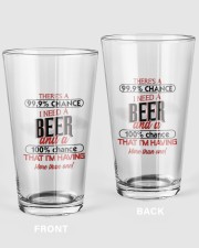 99 Chance 16oz Pint Glass front