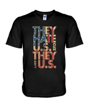 THEY AINT US V-Neck T-Shirt tile