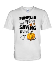 SAVING LIVES V-Neck T-Shirt thumbnail