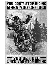 WHEN YOU STOP RIDING 16x24 Poster front