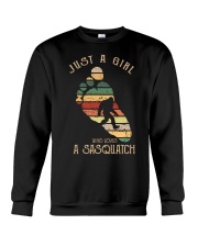 JUST A GIRL WHO LOVES A SASQUATCH Crewneck Sweatshirt thumbnail