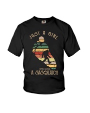 JUST A GIRL WHO LOVES A SASQUATCH Youth T-Shirt thumbnail