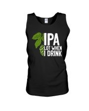 IPA lot when I drink Unisex Tank tile