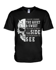 THREE SIDES V-Neck T-Shirt tile