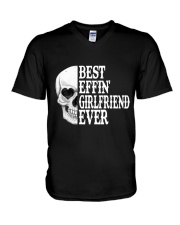 THE BEST GIRLFRIEND V-Neck T-Shirt tile