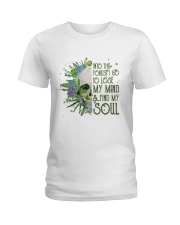 INTO THE FOREST SKULL Ladies T-Shirt tile