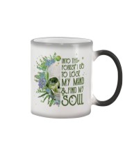 INTO THE FOREST SKULL Color Changing Mug tile