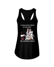 CANNOT SURVIVE ON WINE BUT ALSO NEEDS HUSKIES Ladies Flowy Tank thumbnail