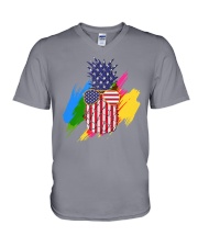 Perfect shirt for Independence Day - Pinapple V-Neck T-Shirt thumbnail
