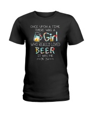 THERE WAS A GIRL WHO REALLY LOVED BEER Ladies T-Shirt front