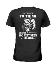 THINK - DRINK LIKE A FISH Ladies T-Shirt tile