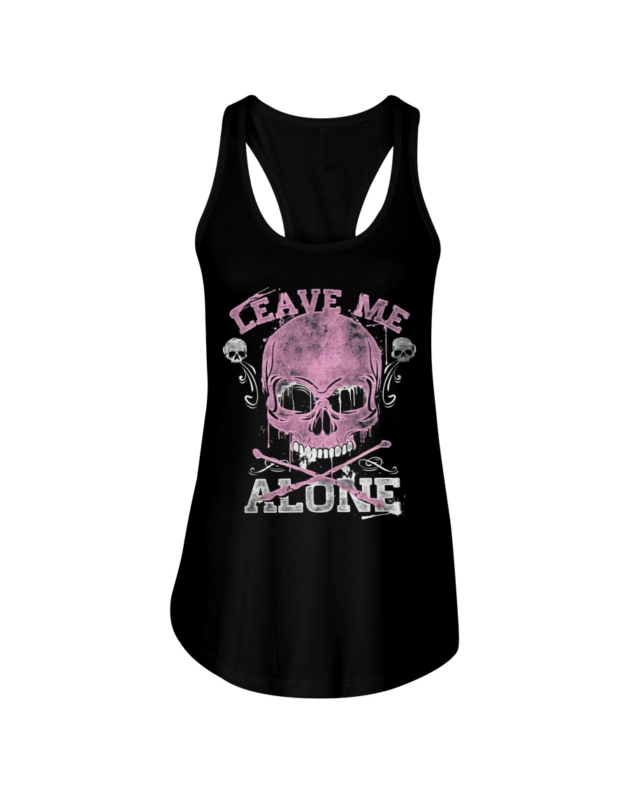 SKULL LEAVE ME 5 Ladies Flowy Tank