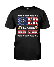 BEER BECAUSE MAN SUCK Classic T-Shirt thumbnail