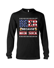 BEER BECAUSE MAN SUCK Long Sleeve Tee thumbnail