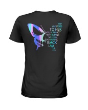 BUTTERFLY SKULL Ladies T-Shirt back