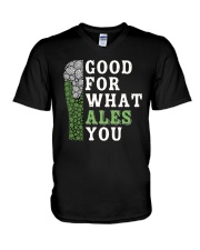 Good for what ales you V-Neck T-Shirt tile