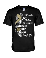 F-BOMB MOM V-Neck T-Shirt thumbnail