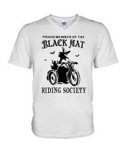 BLACK HAT RIDING SOCIETY V-Neck T-Shirt thumbnail