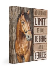 Be brave and fearless 11x14 Gallery Wrapped Canvas Prints front