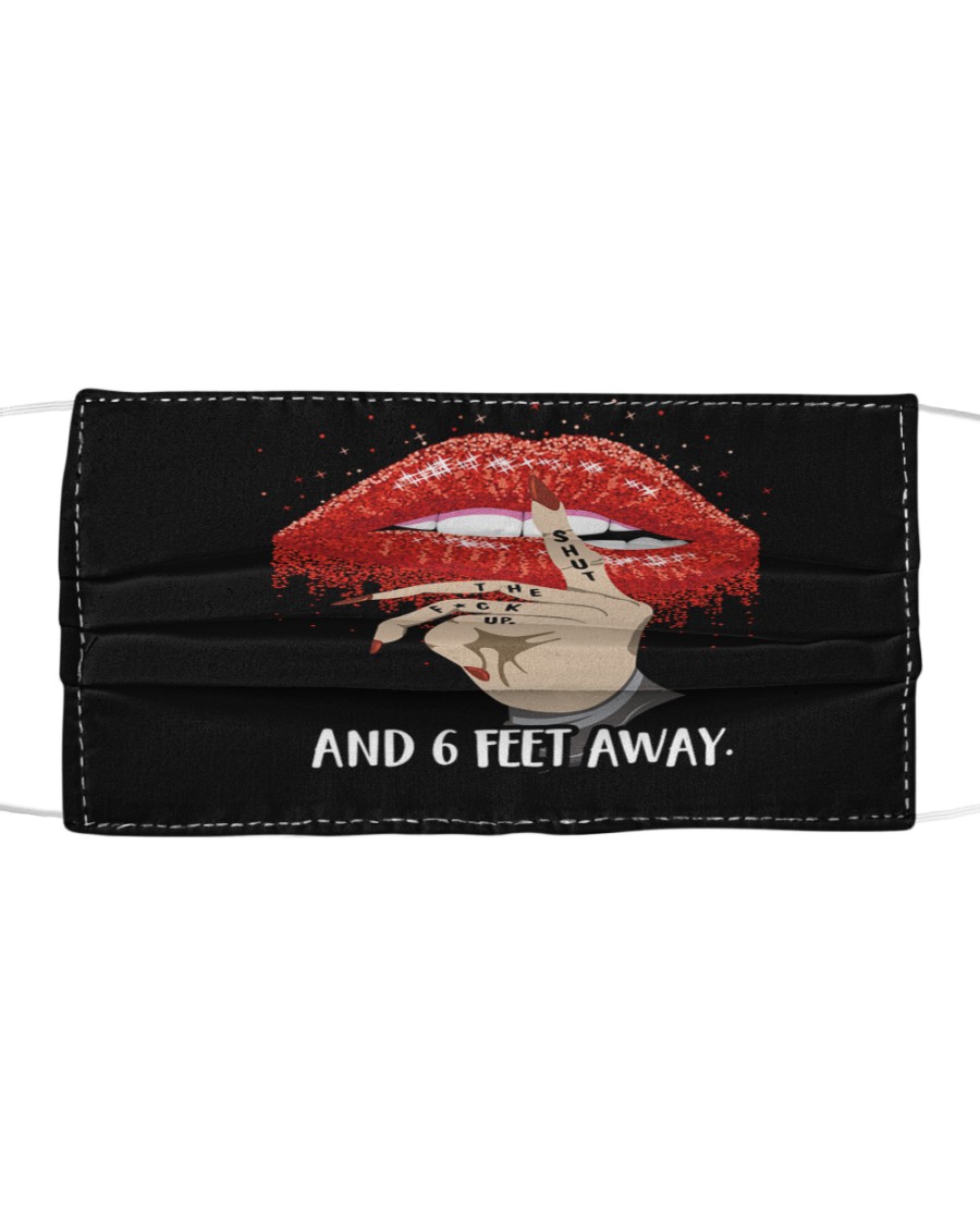 6 FEET AWAY Cloth face mask