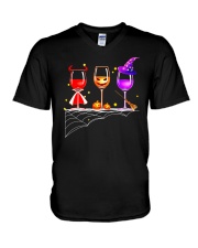 WINE HALLOWEEN V-Neck T-Shirt thumbnail