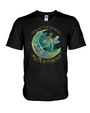 HELLO DARKNESS MY OLD FRIEND V-Neck T-Shirt thumbnail